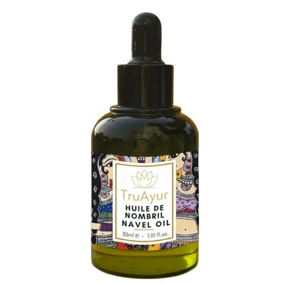 Huile de nombril aux 10 herbes pour l’équilibre hormonal, un sommeil plus profond et une peau et des lèvres nourries