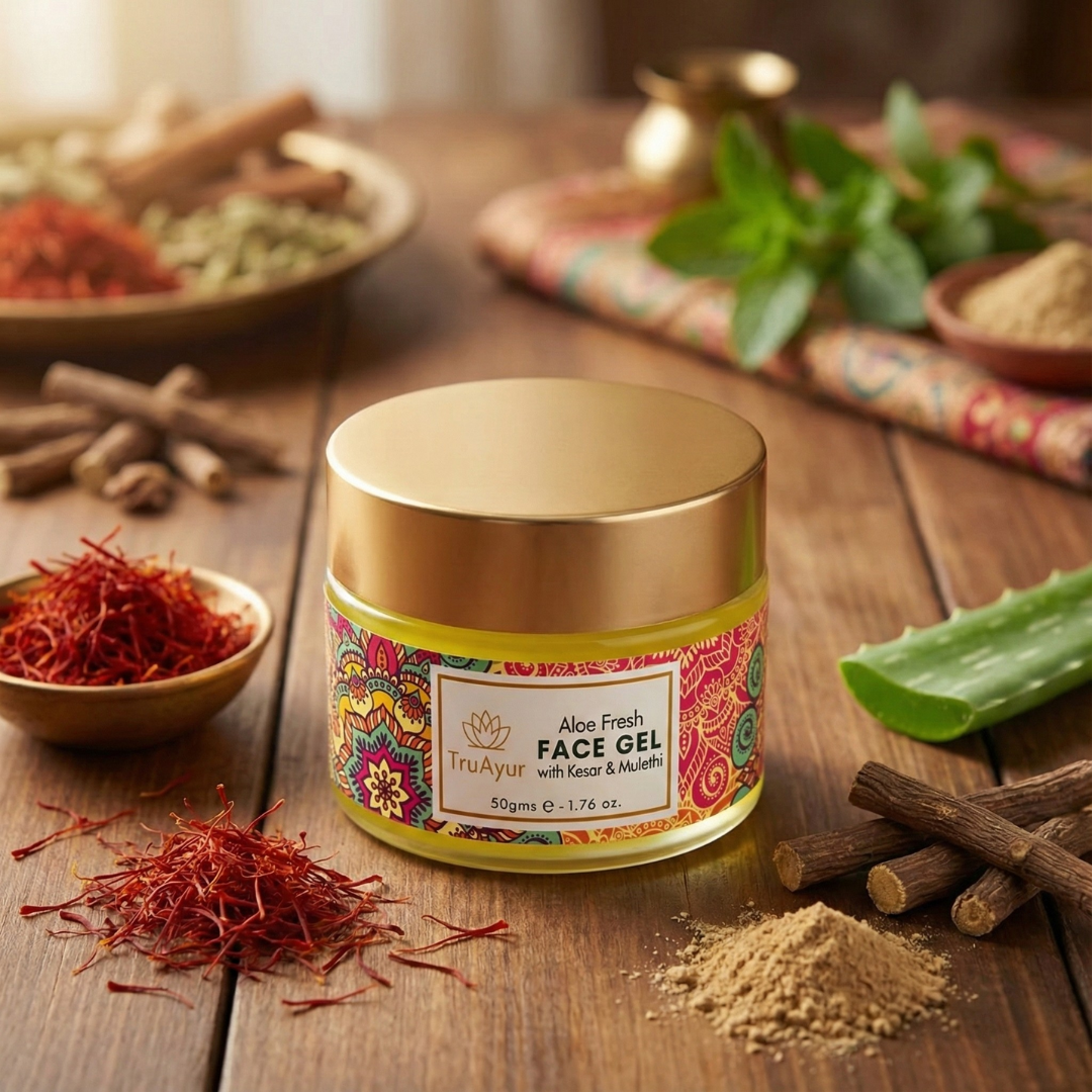 Gel visage Aloe Fresh à base de Kashmiri Kesar et Mulethi pour un teint éclatant et une hydratation en profondeur