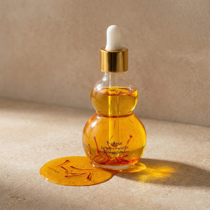 Huile pour le visage Zafferano aux fils de safran purs pour une peau éclatante, lisse et rajeunie