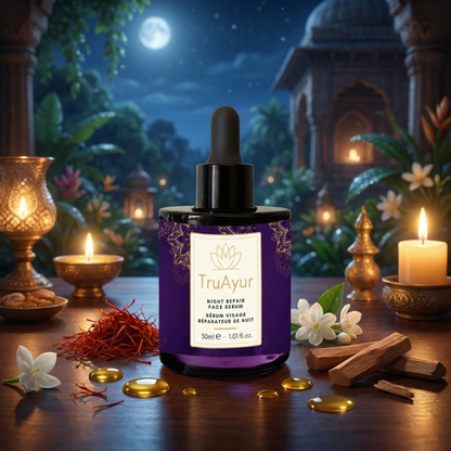 Sérum visage multi-peptides Night Repair pour booster le collagène, hydrater intensément et redonner de l'éclat à la peau