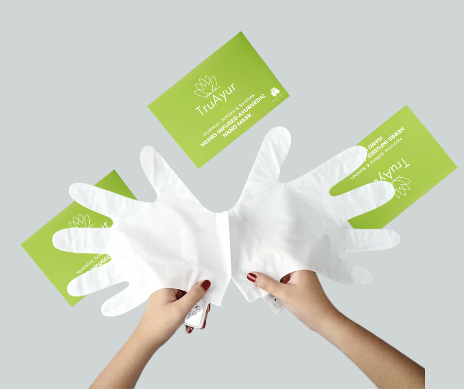 Masque ayurvédique aux herbes pour les mains (paquet de 2)