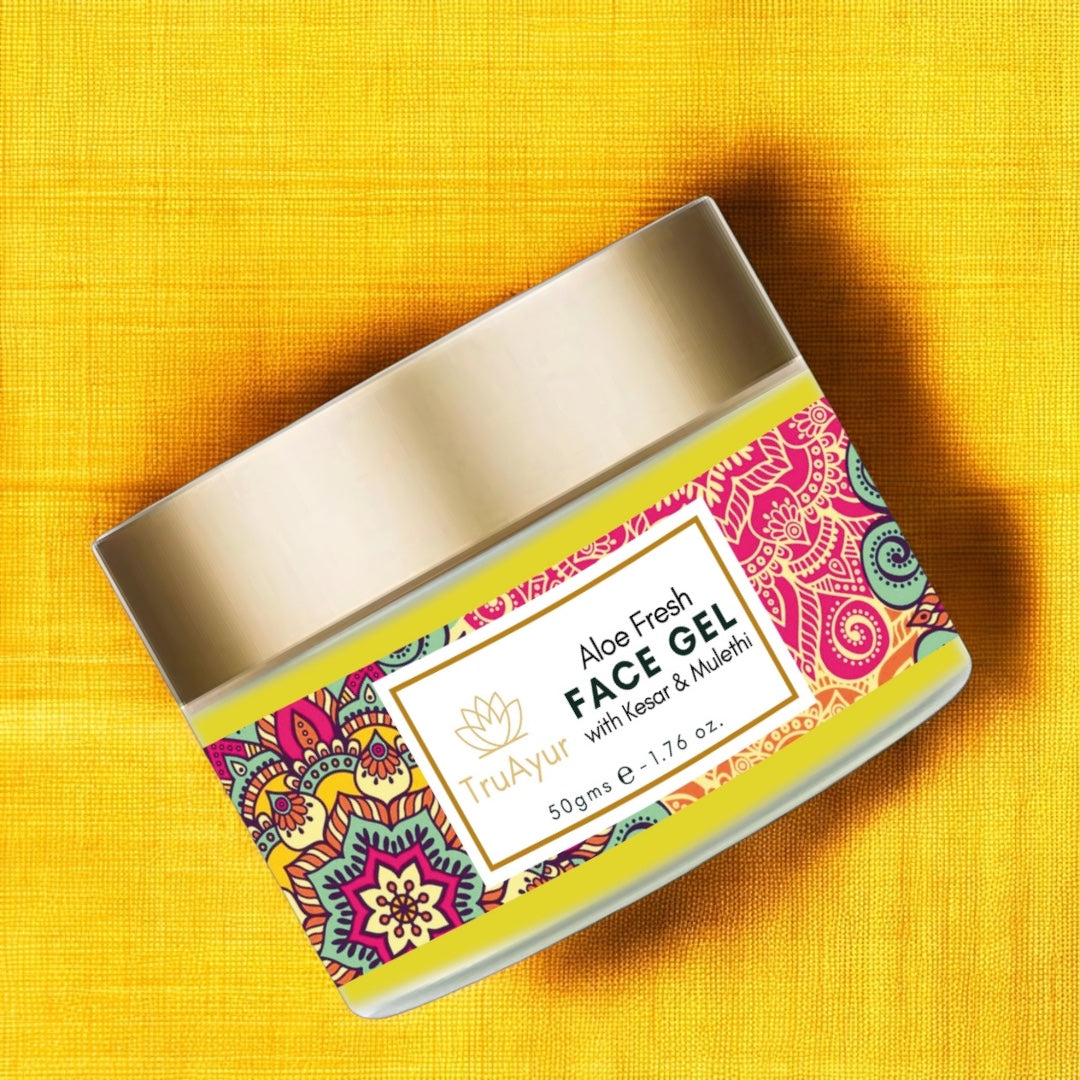 Gel visage Aloe Fresh à base de Kashmiri Kesar et Mulethi pour un teint éclatant et une hydratation en profondeur