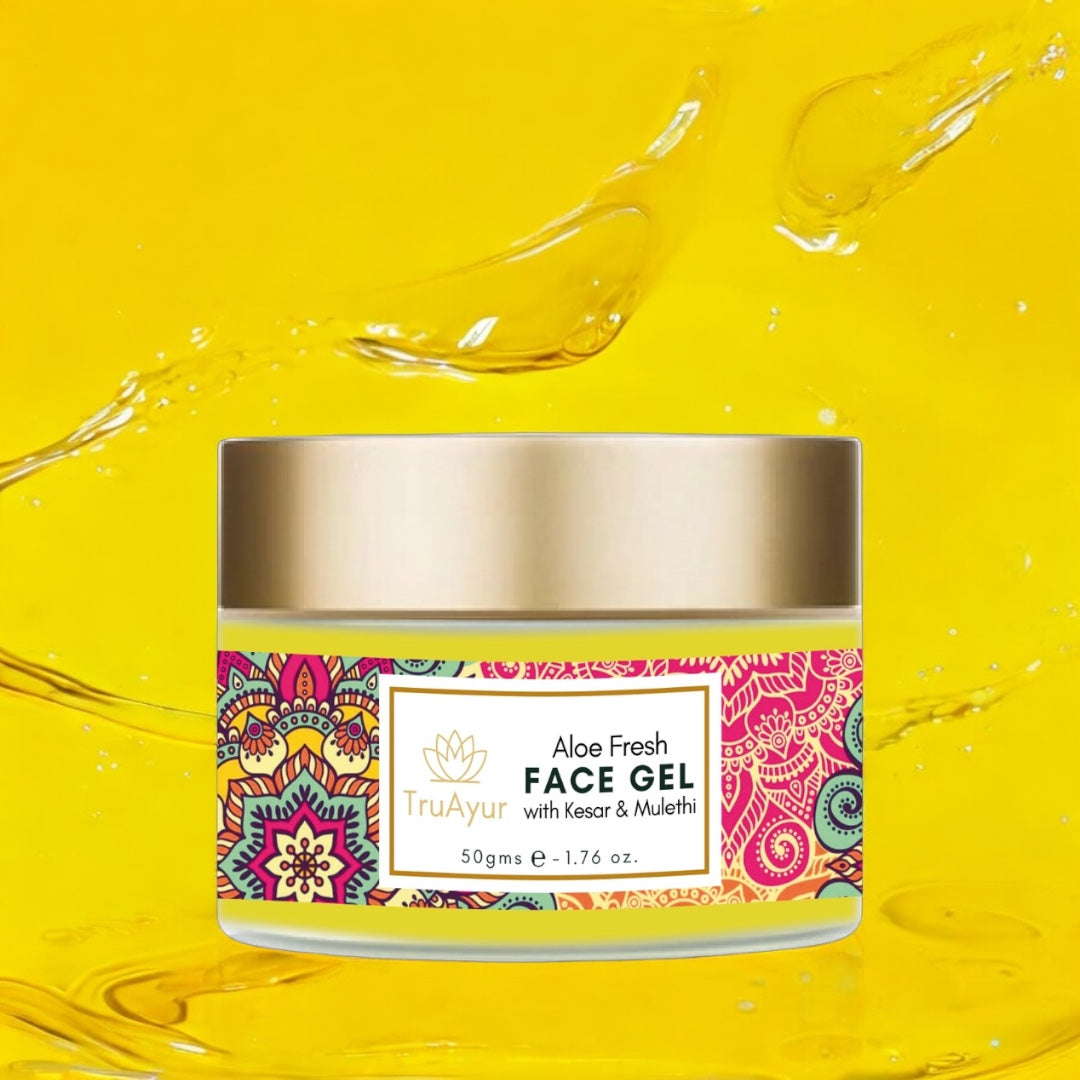 Gel visage Aloe Fresh à base de Kashmiri Kesar et Mulethi pour un teint éclatant et une hydratation en profondeur