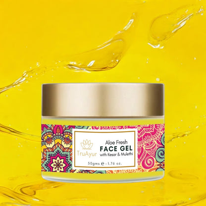 Gel visage Aloe Fresh à base de Kashmiri Kesar et Mulethi pour un teint éclatant et une hydratation en profondeur