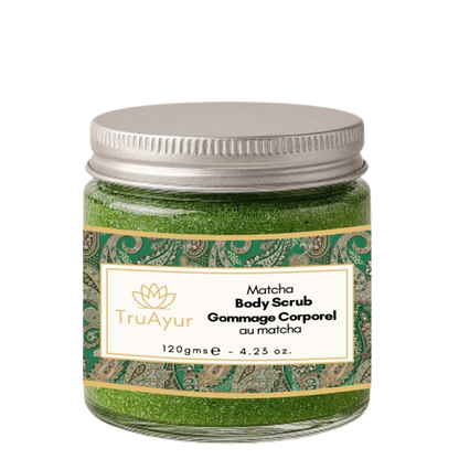 Gommage corporel au matcha et à l'avocat pour une hydratation et un soin intensifs