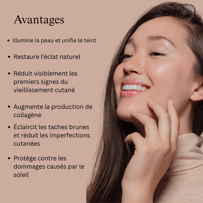 Crème de jour ayurvédique illuminatrice 24 carats à l'or, au gotu kola, au safran et au mulethi