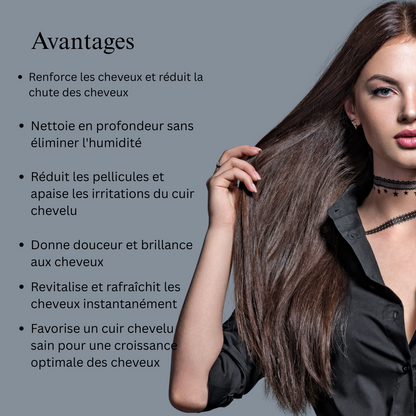 Combinaison de réparation et revitalisation des cheveux (shampooing et huile capillaire)