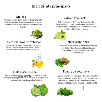 Gommage corporel au matcha et à l'avocat pour une hydratation et un soin intensifs