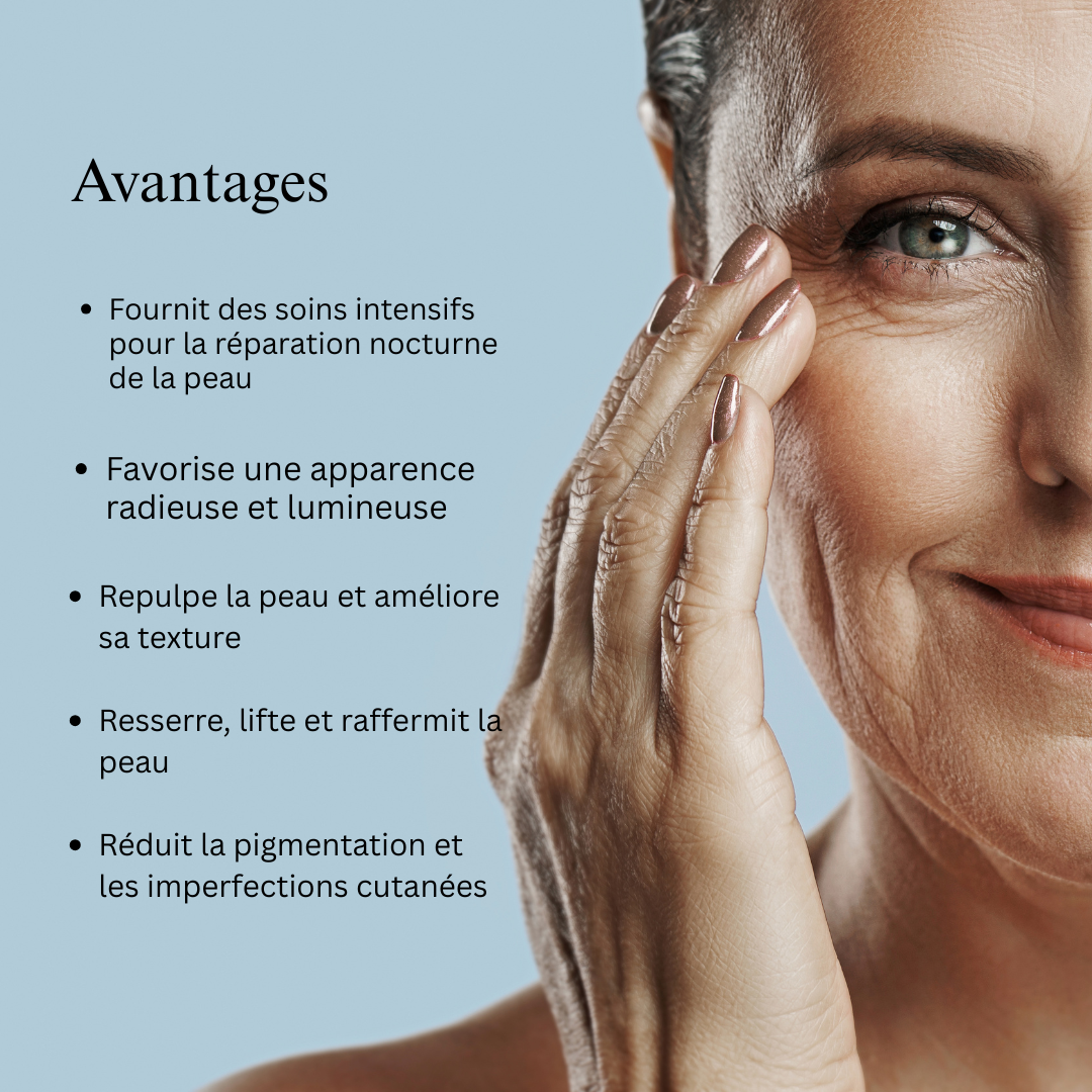 Rituel anti-âge à l'or 24 carats (huile pour le visage et crème de nuit Sanjeevani Amrit)