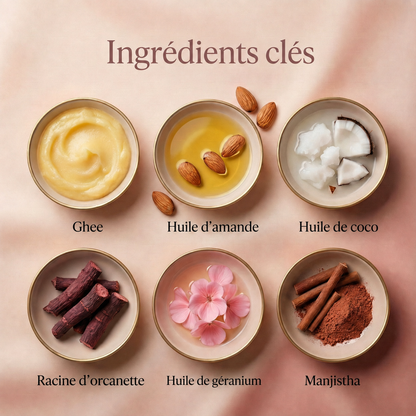 Soin Visage Express – Crème Nettoyante Ayurvédique au Ghee pour le Massage du Visage