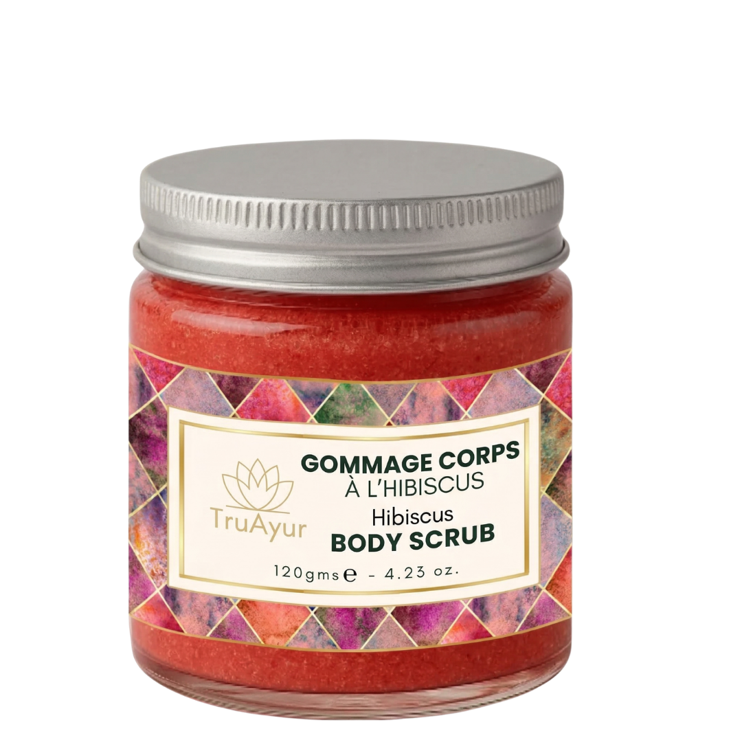 Gommage corporel à l'hibiscus et à la rose