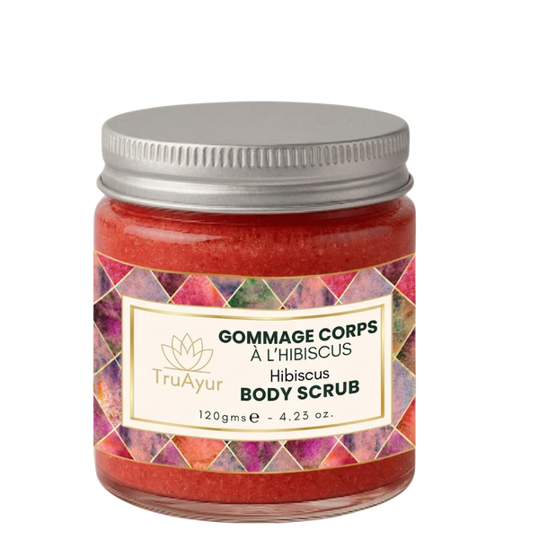 Gommage corporel à l'hibiscus et à la rose