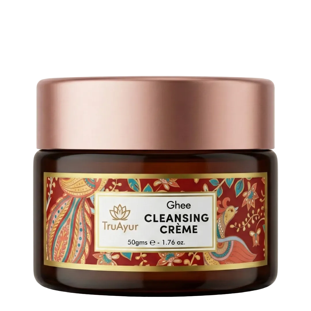 Soin Visage Express – Crème Nettoyante Ayurvédique au Ghee pour le Massage du Visage