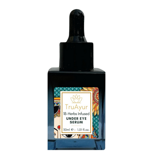 18 Herbes Sérum Contour des Yeux Enrichi pour Éclaircir, Tonifier, Décongestionner et Réduire les Cernes