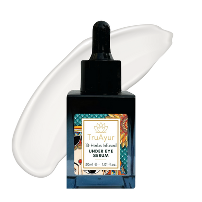 18 Herbes Sérum Contour des Yeux Enrichi pour Éclaircir, Tonifier, Décongestionner et Réduire les Cernes