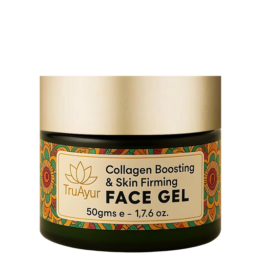 Gel visage raffermissant et stimulant le collagène, à base de cicatrice, d'aloe vera, de thé vert et de moringa