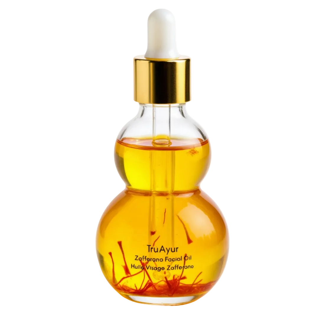 Huile pour le visage Zafferano aux fils de safran purs pour une peau éclatante, lisse et rajeunie