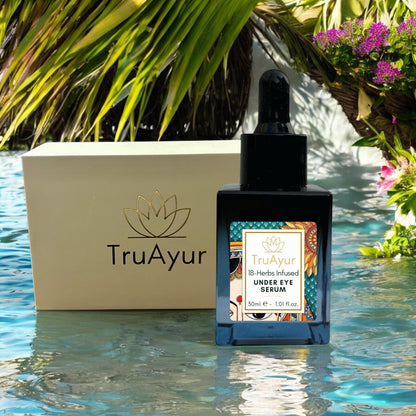 18 Herbes Sérum Contour des Yeux Enrichi pour Éclaircir, Tonifier, Décongestionner et Réduire les Cernes