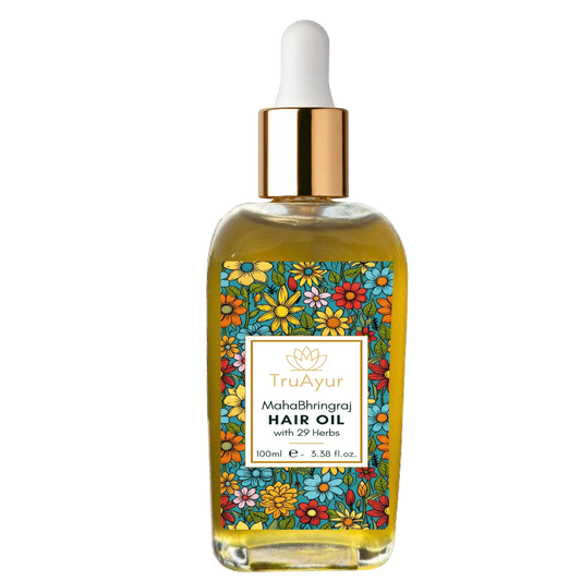 29 herbes Huile ayurvédique pour massage du cuir chevelu afin de soulager le stress, revitaliser les cheveux et favoriser la relaxation